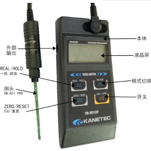 日本KANETEC強力TM-801磁場(chǎng)檢測儀