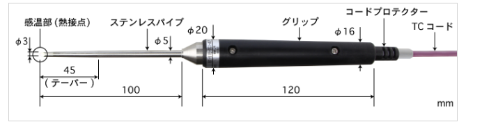 日本進(jìn)口E型BT-92E-TC1-ASP安立溫度計探頭