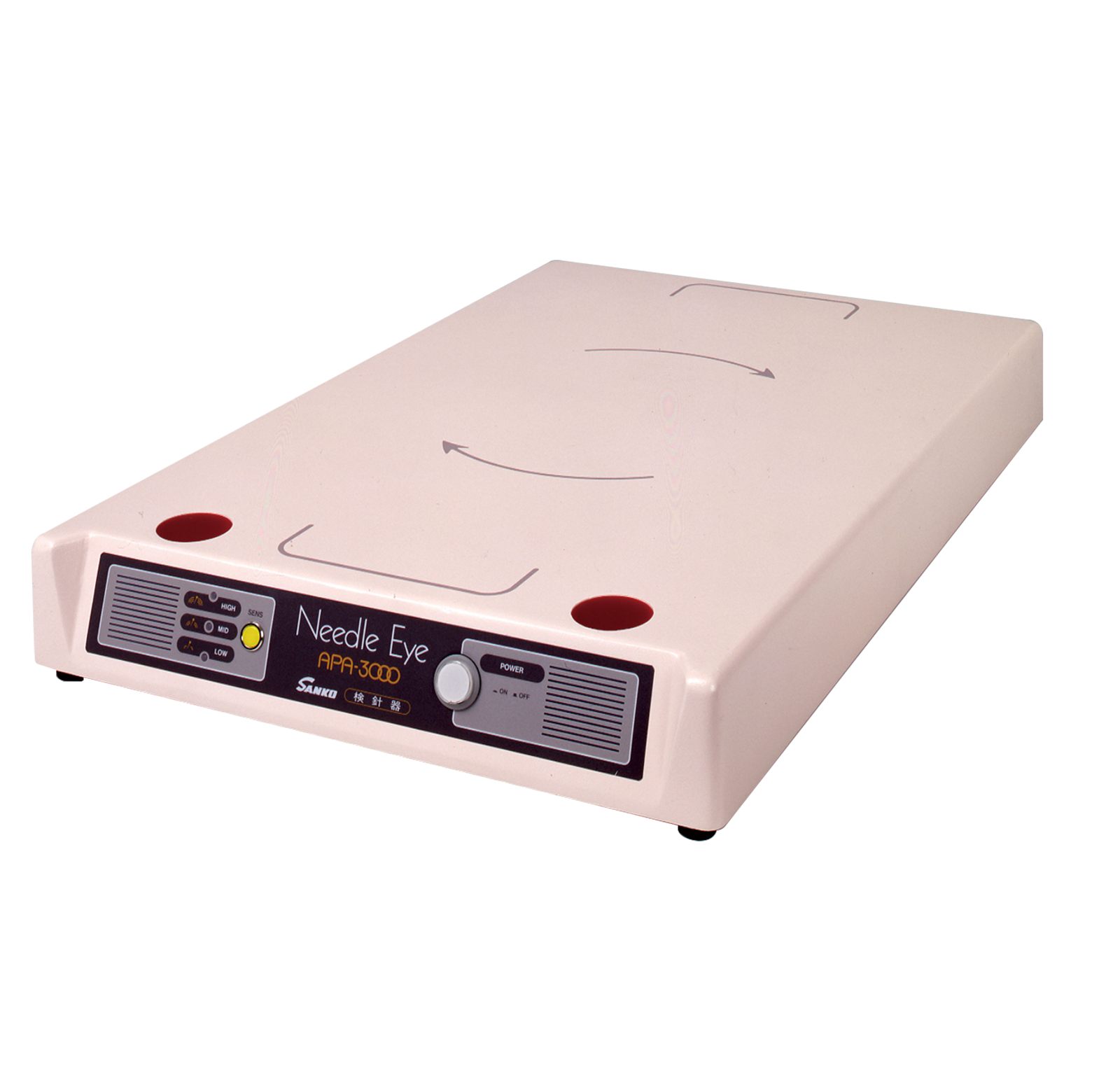 日本三高進(jìn)口A(yíng)PA-3000臺式檢針機配備SAS電路，用于服裝產(chǎn)品的余針檢測