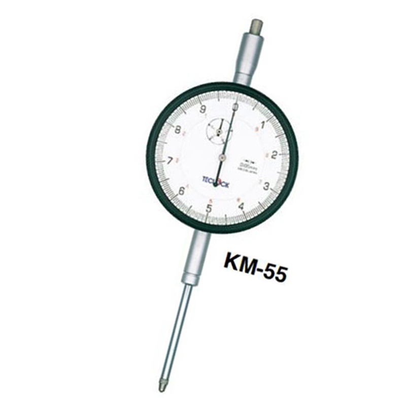 日本得樂(lè )TECLOCK百分表KM-55指針式百分表高精度百分表針盤(pán)式量表