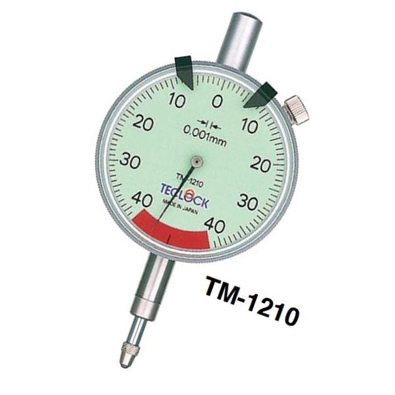 日本得樂(lè )TECLOCK千分表TM-1210寬刻度高精密