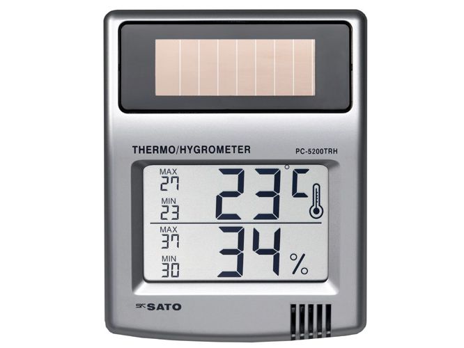 日本進(jìn)口佐藤SATO太陽(yáng)能數字溫濕度計 PC-5200TRH