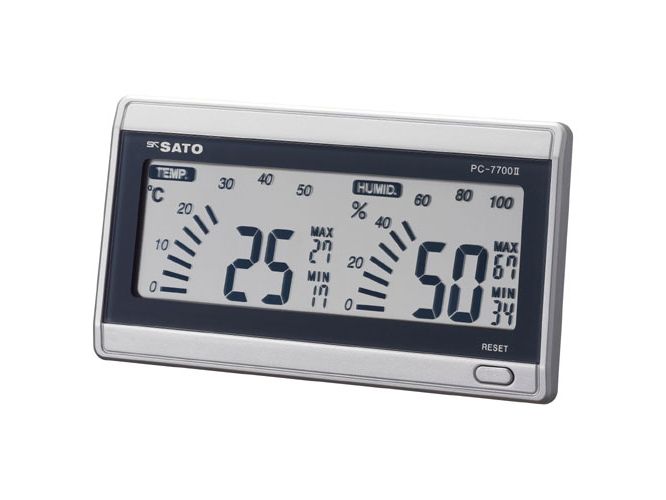 日本進(jìn)口佐藤SATO數字溫濕度計房間導航 PC-7700Ⅱ