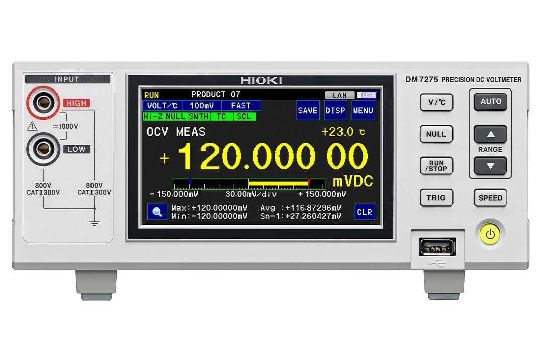 日本進(jìn)口日置電子測量?jì)x表 直流電壓計 DM7275